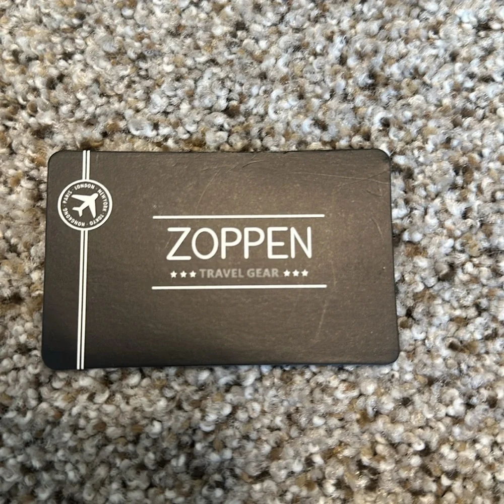 Zoppen SILVER metallic Travel Wallet w/RFID Protection, GUC, Space for Passport